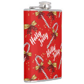 Flasques Sucre de canne Holly Jolly Festive moderne Noël (Droite)
