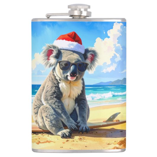 Flasques Sun et Surf Koala Santa Hat (Devant)