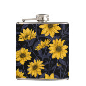 Flasques Sunroot, tournesol sauvage en jaune et bleu (Devant)