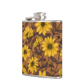 Flasques Sunroot, tournesol sauvage en jaune et marron (Gauche)