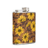 Flasques Sunroot, tournesol sauvage en jaune et marron (Droite)