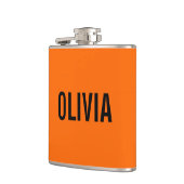 Flasques Sunset Orange Nom moderne | Minimaliste tendance (Gauche)