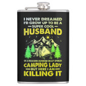 Flasques Super Cool Mari de Camping Lady Funny Camper (Devant)