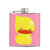 Flasques Super mignon Ducky Vinyl Wrapped Flask en rose (Devant)