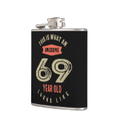 Flasques Superbe 69 ans Anniversaire Cadeau Funny 69e (Gauche)