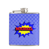 Flasques Superhero Kids Comic Book Nom personnalisé (Devant)