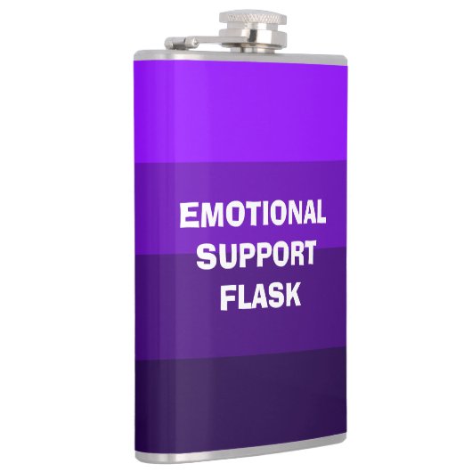 Flasques Support émotionnel Fiole enveloppée de vinyle (Droite)