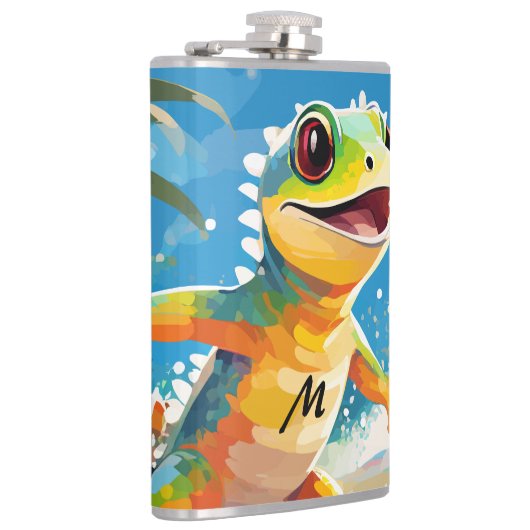 Flasques Surf Gecko Riding Les Vagues (Droite)