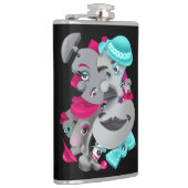 Flasques Surreal Puzzle Face Hip Flask (Droite)
