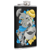 Flasques Surreal Puzzle Face Hip Flask (Droite)