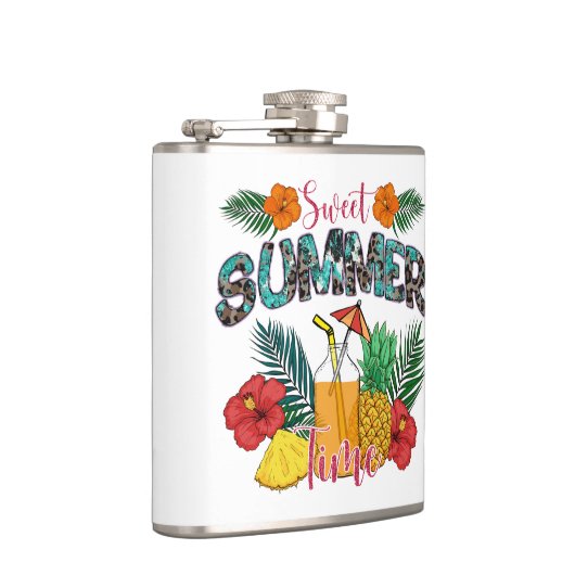 Flasques Sweet Summer Time Beach | Île tropicale (Droite)