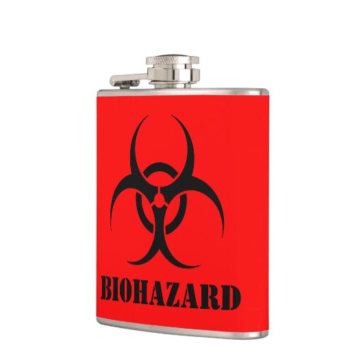 Flasques SYMBOLE BIOHAZARD Avertissement Étiquette Hallowee (Gauche)