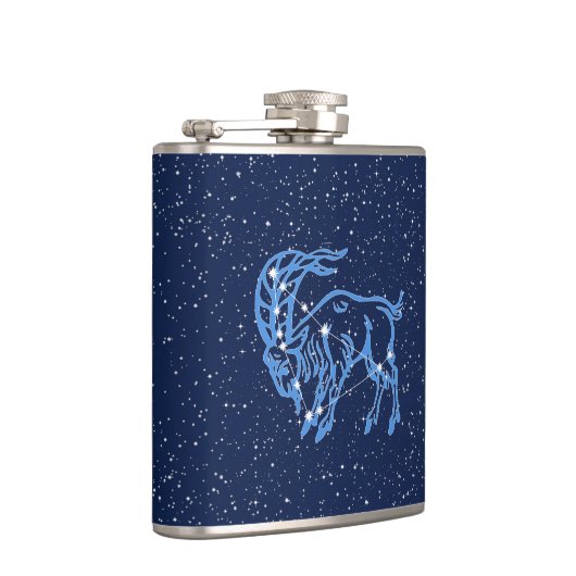 Flasques Symbole Capricorne Constellation et Zodiaque avec (Droite)