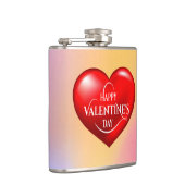 Flasques Symbole d'amour rouge 3d en forme de coeur-50420 (Droite)