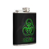 Flasques Symbole de biodanger vert brillant (Droite)