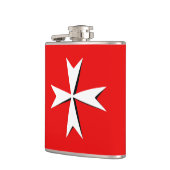 Flasques Symbole de mode du drapeau de Malte & Croix de Mal (Gauche)