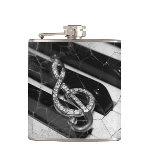 Flasques Symbole de musical de piano (Devant)