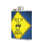 Flasques Symbole De Rendement Drôle Au Trafic De Golf (Gauche)