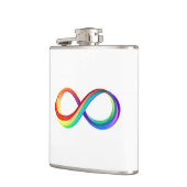 Flasques Symbole d'infinité arc-en-ciel stratifié (Gauche)