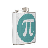 Flasques Symbole du geek pi de maths, cercle bleu et (Droite)