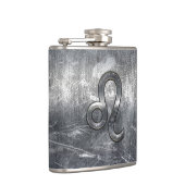 Flasques Symbole du Zodiaque de Leo en Grunge style désossé (Droite)