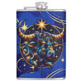 Flasques SYMBOLE Horoscope Taurus Zodiaque Astrologie (Devant)