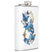 Flasques Symbole infini de papillons Morpho bleus (Droite)