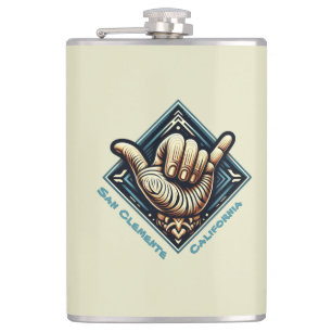 Flasques Symbole main de surfeur