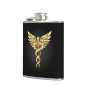 Flasques Symbole Polygonal Or Caduceus (Gauche)