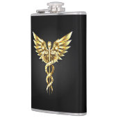 Flasques Symbole Polygonal Or Caduceus (Gauche)