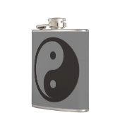 Flasques Symbole Yin Yang - conception de tatouage solide (Gauche)