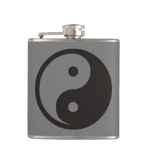 Flasques Symbole Yin Yang - conception de tatouage solide