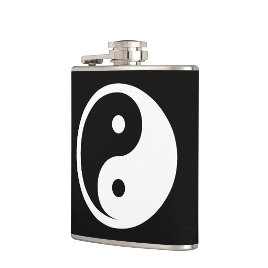 Flasques Symbole Yin Yang - tatouage solide design 2 (Gauche)