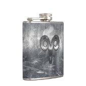 Flasques Symbole Zodiaque Aries en style Argent (Droite)