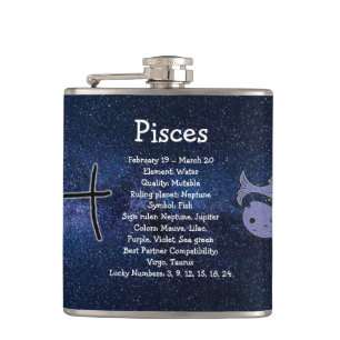 Flasques SYMBOLE Zodiaque Horoscope Astrologie Pisces