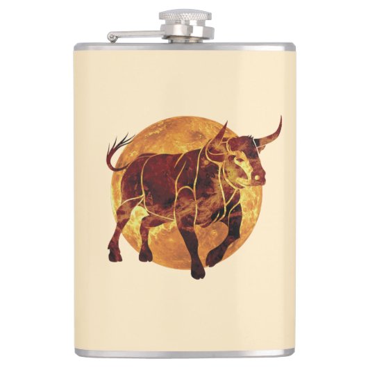 Flasques SYMBOLE Zodiaque Taurus (Devant)