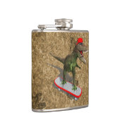 Flasques T-Rex faisant de la planche à roulettes (Droite)
