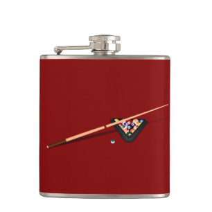 Flasques Table de billard Maroon