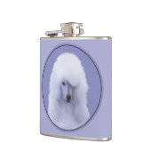 Flasques Tableau blanc standard de caniche - Art original d (Gauche)
