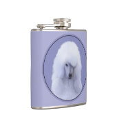 Flasques Tableau blanc standard de caniche - Art original d (Droite)