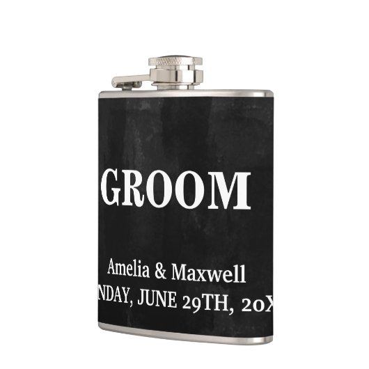 Flasques Tableau noir Groomsman (Gauche)