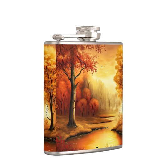 Flasques Tableau paysage d'automne-2 (Droite)