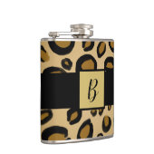 Flasques Taches d'impression léopard guépard peint or beige (Droite)