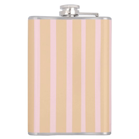 Flasques Taffy rose moderne rayé (Dos)