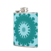 Flasques Tanager Turquoise et sarcelle Bleu Croissant Lune (Gauche)