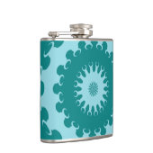 Flasques Tanager Turquoise et sarcelle Bleu Croissant Lune (Droite)
