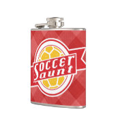 Flasques Tante de soccer Bouche en acier inoxydable (Gauche)