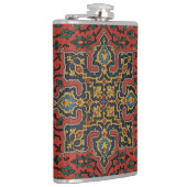 Flasques Tapis persan rouge bleu classique (Droite)