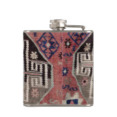 Flasques Tapis rouge oriental Killim (Dos)