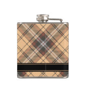 Flasques Tartan beige et marron (Dos)
